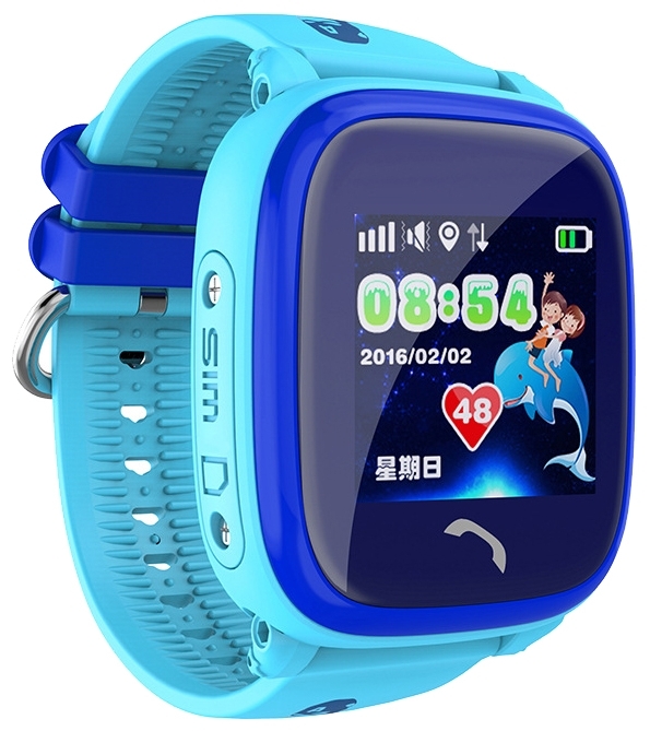 Часы -телефон с GPS GW400S синие