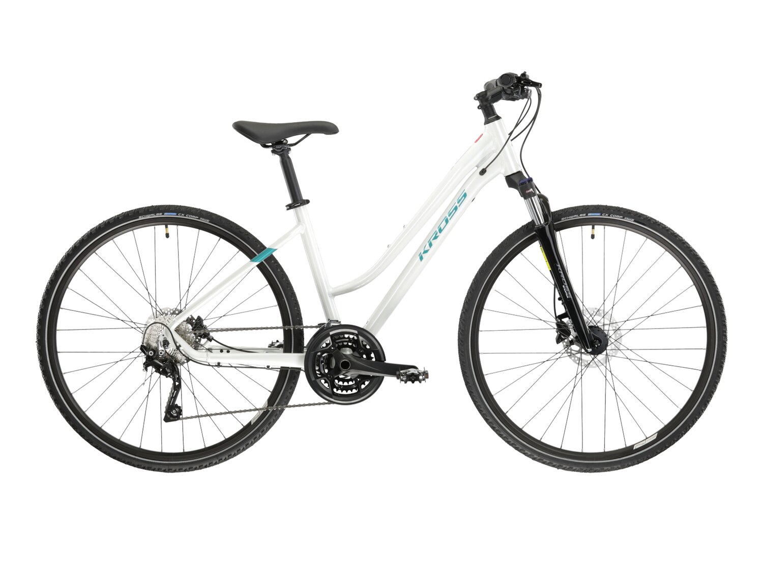Велосипед KROSS  Evado 7.0 D 28 M whi_tur g PP KREV7Z28X17W005427