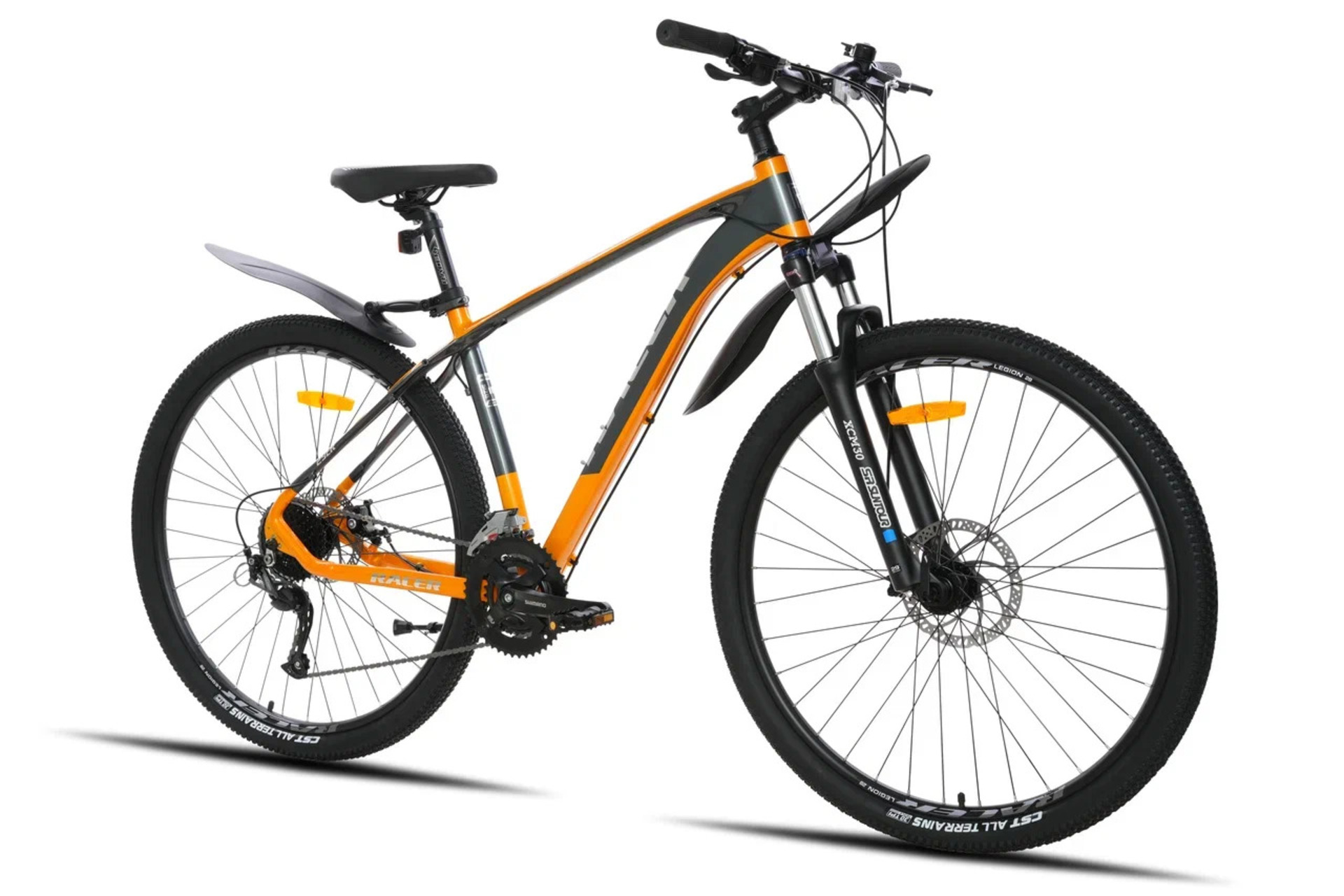 Велосипед Racer Legion 29 серый/оранжевый 2024 рост 18