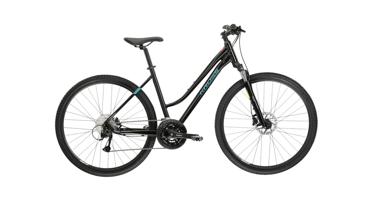 Велосипед KROSS  Evado 5.0 D 28 M bla_tur g KREV5Z28X17W003625