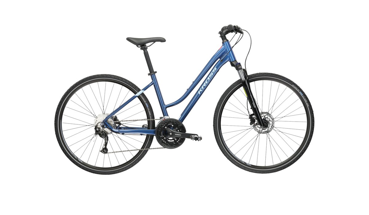 Велосипед KROSS  Evado 6.0 D 28 L blu_sbl g PP KREV6Z28X19W005423